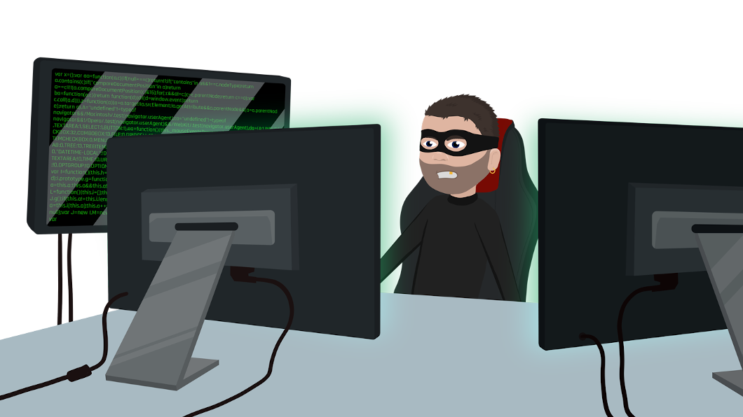 Hacker bei der Arbeit